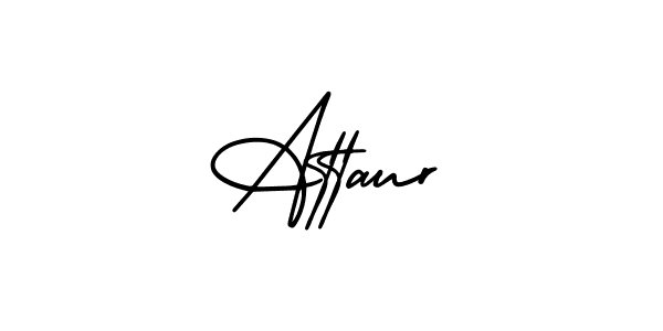 Attaur stylish signature style. Best Handwritten Sign (AmerikaSignatureDemo-Regular) for my name. Handwritten Signature Collection Ideas for my name Attaur. Attaur signature style 3 images and pictures png