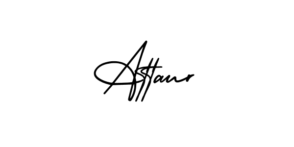 Attaur stylish signature style. Best Handwritten Sign (AmerikaSignatureDemo-Regular) for my name. Handwritten Signature Collection Ideas for my name Attaur. Attaur signature style 3 images and pictures png