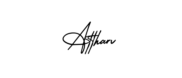 Also You can easily find your signature by using the search form. We will create Attharv name handwritten signature images for you free of cost using AmerikaSignatureDemo-Regular sign style. Attharv signature style 3 images and pictures png