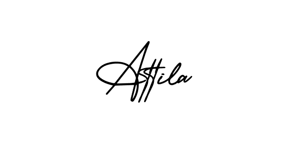 Attila stylish signature style. Best Handwritten Sign (AmerikaSignatureDemo-Regular) for my name. Handwritten Signature Collection Ideas for my name Attila. Attila signature style 3 images and pictures png