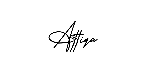 Similarly AmerikaSignatureDemo-Regular is the best handwritten signature design. Signature creator online .You can use it as an online autograph creator for name Attiqa. Attiqa signature style 3 images and pictures png