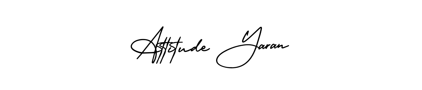 AmerikaSignatureDemo-Regular is a professional signature style that is perfect for those who want to add a touch of class to their signature. It is also a great choice for those who want to make their signature more unique. Get Attitude Yaran name to fancy signature for free. Attitude Yaran signature style 3 images and pictures png