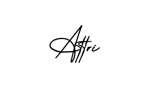 The best way (AmerikaSignatureDemo-Regular) to make a short signature is to pick only two or three words in your name. The name Attri include a total of six letters. For converting this name. Attri signature style 3 images and pictures png