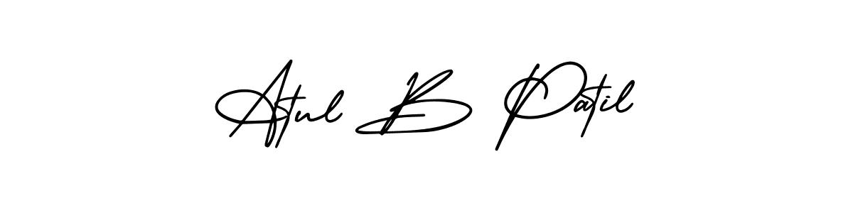 Make a beautiful signature design for name Atul B Patil. With this signature (AmerikaSignatureDemo-Regular) style, you can create a handwritten signature for free. Atul B Patil signature style 3 images and pictures png