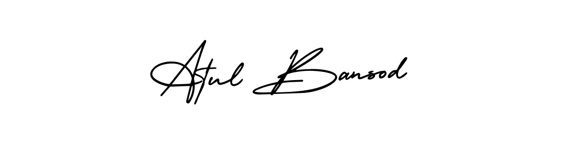 Atul Bansod stylish signature style. Best Handwritten Sign (AmerikaSignatureDemo-Regular) for my name. Handwritten Signature Collection Ideas for my name Atul Bansod. Atul Bansod signature style 3 images and pictures png