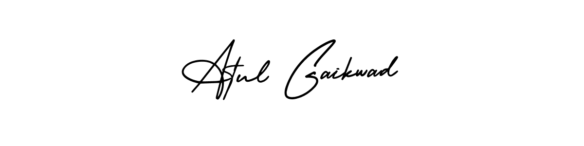 Similarly AmerikaSignatureDemo-Regular is the best handwritten signature design. Signature creator online .You can use it as an online autograph creator for name Atul Gaikwad. Atul Gaikwad signature style 3 images and pictures png