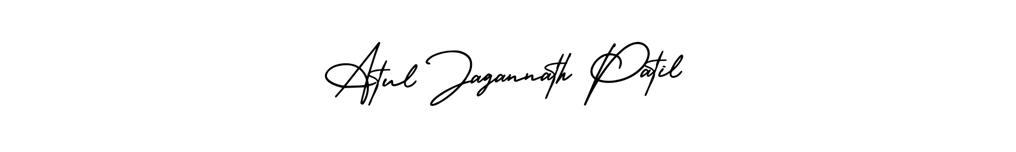 The best way (AmerikaSignatureDemo-Regular) to make a short signature is to pick only two or three words in your name. The name Atul Jagannath Patil include a total of six letters. For converting this name. Atul Jagannath Patil signature style 3 images and pictures png