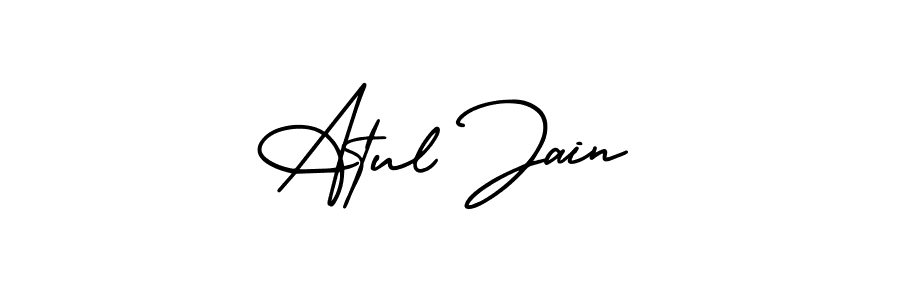 It looks lik you need a new signature style for name Atul Jain. Design unique handwritten (AmerikaSignatureDemo-Regular) signature with our free signature maker in just a few clicks. Atul Jain signature style 3 images and pictures png