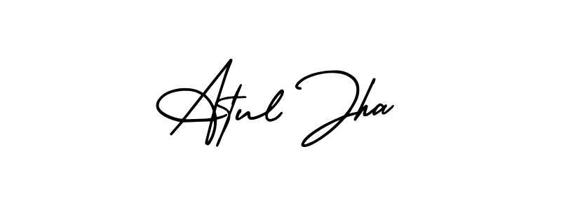 Similarly AmerikaSignatureDemo-Regular is the best handwritten signature design. Signature creator online .You can use it as an online autograph creator for name Atul Jha. Atul Jha signature style 3 images and pictures png