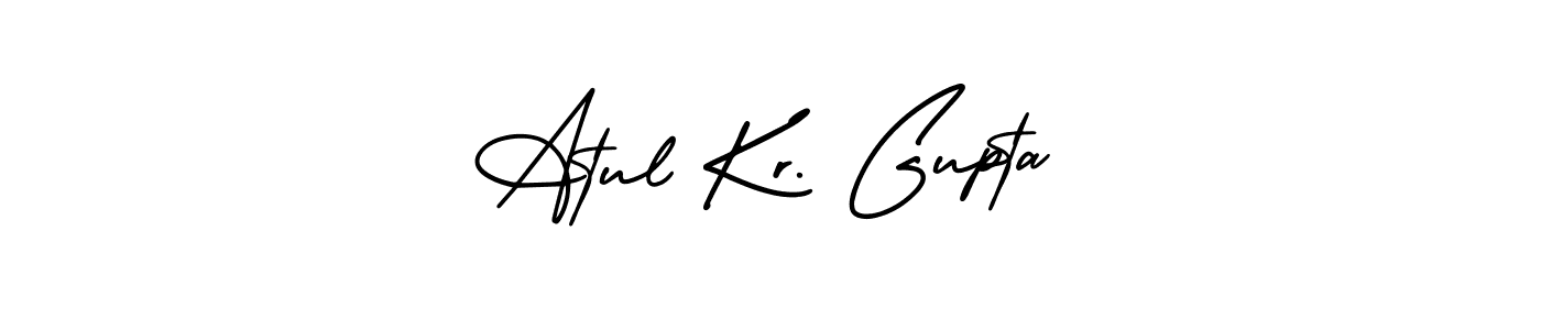 Create a beautiful signature design for name Atul Kr. Gupta. With this signature (AmerikaSignatureDemo-Regular) fonts, you can make a handwritten signature for free. Atul Kr. Gupta signature style 3 images and pictures png