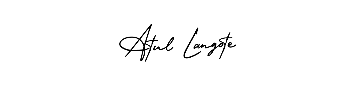 Create a beautiful signature design for name Atul Langote. With this signature (AmerikaSignatureDemo-Regular) fonts, you can make a handwritten signature for free. Atul Langote signature style 3 images and pictures png