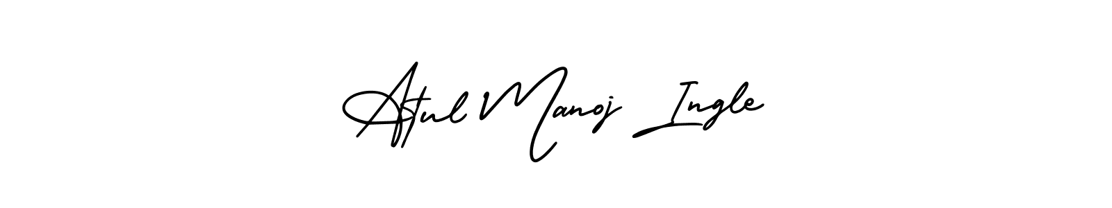 Check out images of Autograph of Atul Manoj Ingle name. Actor Atul Manoj Ingle Signature Style. AmerikaSignatureDemo-Regular is a professional sign style online. Atul Manoj Ingle signature style 3 images and pictures png