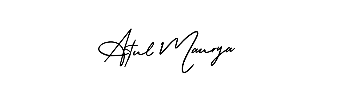 It looks lik you need a new signature style for name Atul Maurya. Design unique handwritten (AmerikaSignatureDemo-Regular) signature with our free signature maker in just a few clicks. Atul Maurya signature style 3 images and pictures png