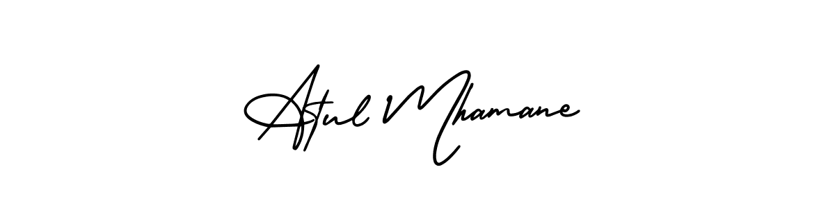 Make a beautiful signature design for name Atul Mhamane. With this signature (AmerikaSignatureDemo-Regular) style, you can create a handwritten signature for free. Atul Mhamane signature style 3 images and pictures png