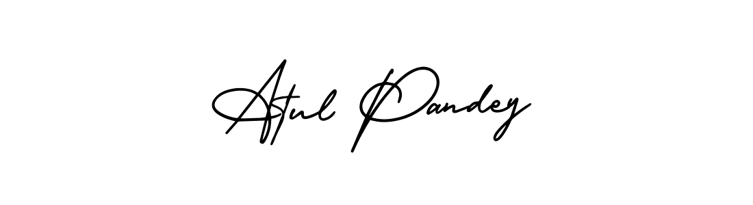 Atul Pandey stylish signature style. Best Handwritten Sign (AmerikaSignatureDemo-Regular) for my name. Handwritten Signature Collection Ideas for my name Atul Pandey. Atul Pandey signature style 3 images and pictures png