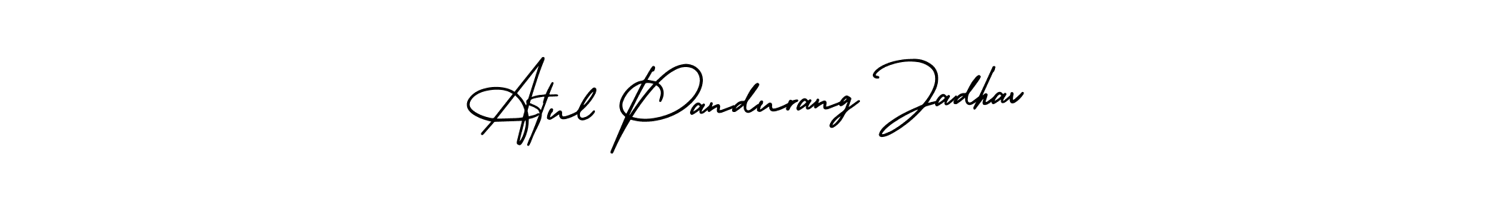 Create a beautiful signature design for name Atul Pandurang Jadhav. With this signature (AmerikaSignatureDemo-Regular) fonts, you can make a handwritten signature for free. Atul Pandurang Jadhav signature style 3 images and pictures png