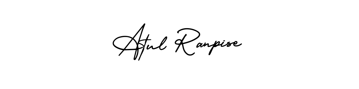 How to make Atul Ranpise signature? AmerikaSignatureDemo-Regular is a professional autograph style. Create handwritten signature for Atul Ranpise name. Atul Ranpise signature style 3 images and pictures png