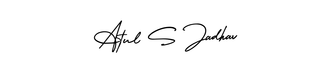 How to make Atul S Jadhav signature? AmerikaSignatureDemo-Regular is a professional autograph style. Create handwritten signature for Atul S Jadhav name. Atul S Jadhav signature style 3 images and pictures png