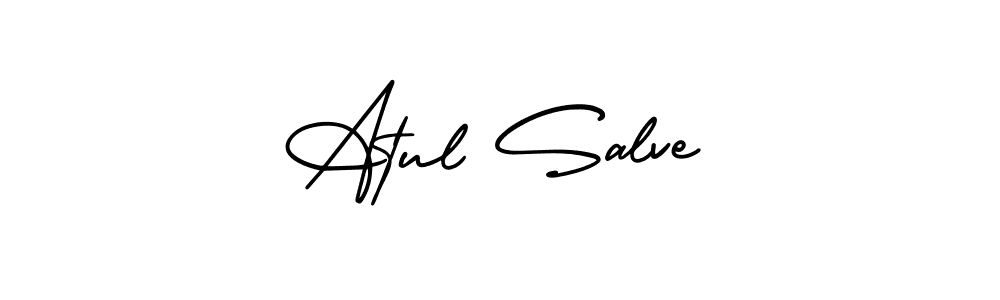 Make a beautiful signature design for name Atul Salve. With this signature (AmerikaSignatureDemo-Regular) style, you can create a handwritten signature for free. Atul Salve signature style 3 images and pictures png