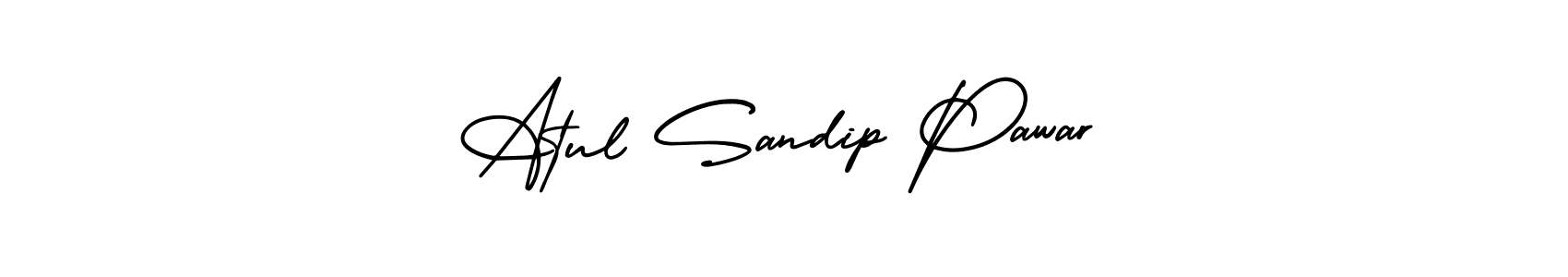 Similarly AmerikaSignatureDemo-Regular is the best handwritten signature design. Signature creator online .You can use it as an online autograph creator for name Atul Sandip Pawar. Atul Sandip Pawar signature style 3 images and pictures png