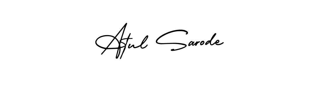 Atul Sarode stylish signature style. Best Handwritten Sign (AmerikaSignatureDemo-Regular) for my name. Handwritten Signature Collection Ideas for my name Atul Sarode. Atul Sarode signature style 3 images and pictures png