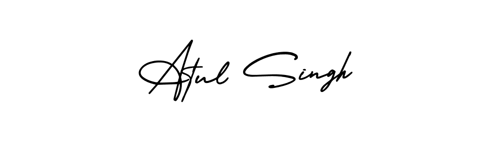 Create a beautiful signature design for name Atul Singh. With this signature (AmerikaSignatureDemo-Regular) fonts, you can make a handwritten signature for free. Atul Singh signature style 3 images and pictures png