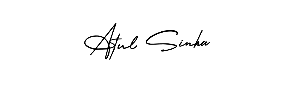 It looks lik you need a new signature style for name Atul Sinha. Design unique handwritten (AmerikaSignatureDemo-Regular) signature with our free signature maker in just a few clicks. Atul Sinha signature style 3 images and pictures png