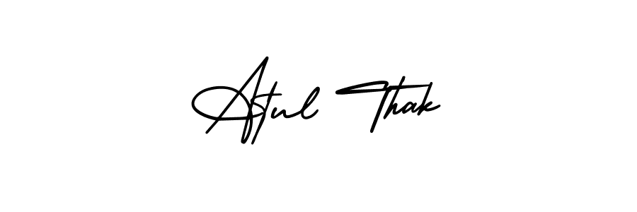Check out images of Autograph of Atul Thak name. Actor Atul Thak Signature Style. AmerikaSignatureDemo-Regular is a professional sign style online. Atul Thak signature style 3 images and pictures png