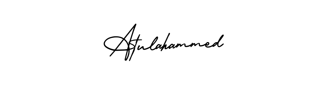 Atulahammed stylish signature style. Best Handwritten Sign (AmerikaSignatureDemo-Regular) for my name. Handwritten Signature Collection Ideas for my name Atulahammed. Atulahammed signature style 3 images and pictures png