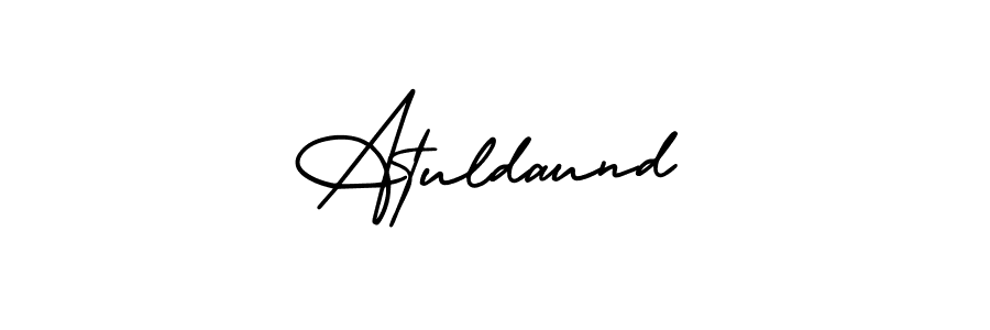 AmerikaSignatureDemo-Regular is a professional signature style that is perfect for those who want to add a touch of class to their signature. It is also a great choice for those who want to make their signature more unique. Get Atuldaund name to fancy signature for free. Atuldaund signature style 3 images and pictures png