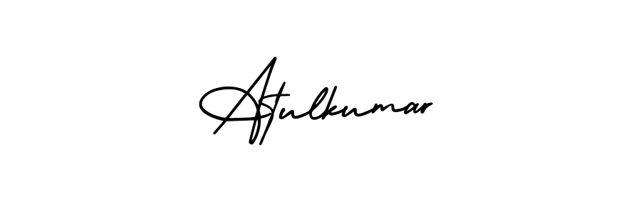 Atulkumar stylish signature style. Best Handwritten Sign (AmerikaSignatureDemo-Regular) for my name. Handwritten Signature Collection Ideas for my name Atulkumar. Atulkumar signature style 3 images and pictures png