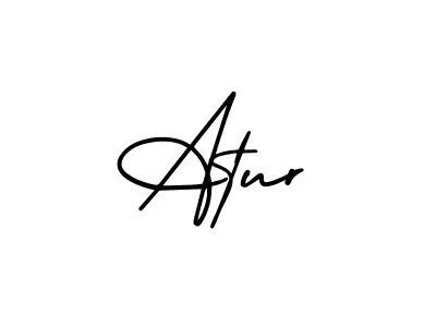 How to make Atur signature? AmerikaSignatureDemo-Regular is a professional autograph style. Create handwritten signature for Atur name. Atur signature style 3 images and pictures png