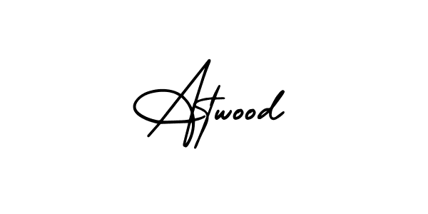 You should practise on your own different ways (AmerikaSignatureDemo-Regular) to write your name (Atwood) in signature. don't let someone else do it for you. Atwood signature style 3 images and pictures png