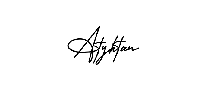 This is the best signature style for the Atyhtan name. Also you like these signature font (AmerikaSignatureDemo-Regular). Mix name signature. Atyhtan signature style 3 images and pictures png