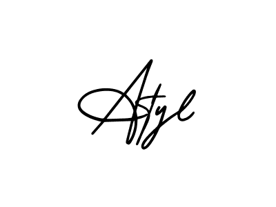 Atyl stylish signature style. Best Handwritten Sign (AmerikaSignatureDemo-Regular) for my name. Handwritten Signature Collection Ideas for my name Atyl. Atyl signature style 3 images and pictures png