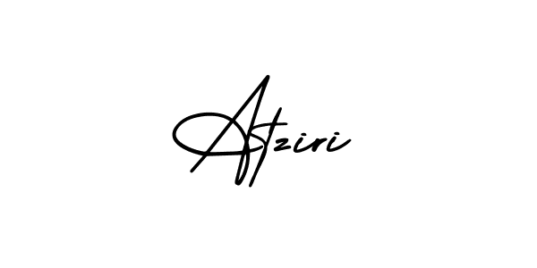 Design your own signature with our free online signature maker. With this signature software, you can create a handwritten (AmerikaSignatureDemo-Regular) signature for name Atziri. Atziri signature style 3 images and pictures png