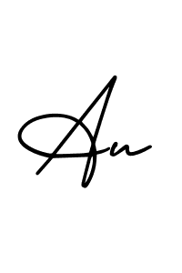 This is the best signature style for the Au name. Also you like these signature font (AmerikaSignatureDemo-Regular). Mix name signature. Au signature style 3 images and pictures png