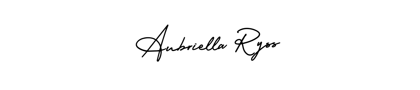 Similarly AmerikaSignatureDemo-Regular is the best handwritten signature design. Signature creator online .You can use it as an online autograph creator for name Aubriella Ryss. Aubriella Ryss signature style 3 images and pictures png