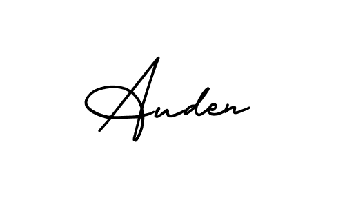 Make a beautiful signature design for name Auden. With this signature (AmerikaSignatureDemo-Regular) style, you can create a handwritten signature for free. Auden signature style 3 images and pictures png