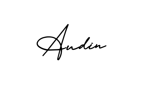 Design your own signature with our free online signature maker. With this signature software, you can create a handwritten (AmerikaSignatureDemo-Regular) signature for name Audin. Audin signature style 3 images and pictures png