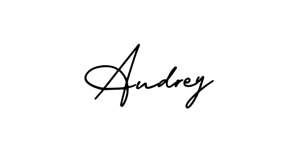 Audrey stylish signature style. Best Handwritten Sign (AmerikaSignatureDemo-Regular) for my name. Handwritten Signature Collection Ideas for my name Audrey. Audrey signature style 3 images and pictures png