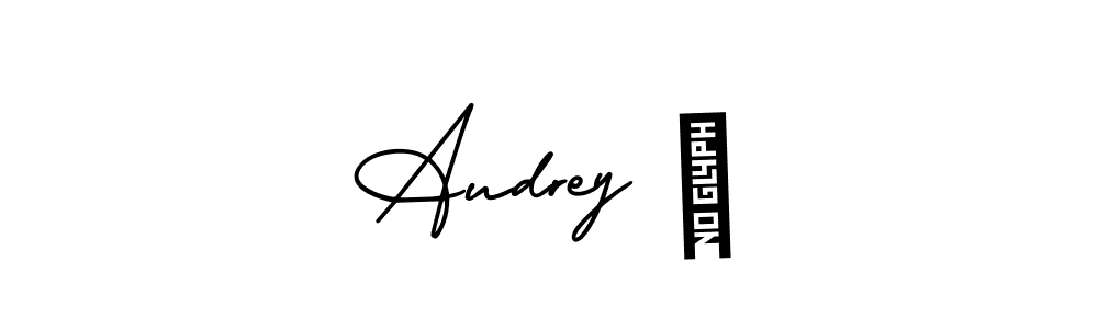 Design your own signature with our free online signature maker. With this signature software, you can create a handwritten (AmerikaSignatureDemo-Regular) signature for name Audrey ♡. Audrey ♡ signature style 3 images and pictures png