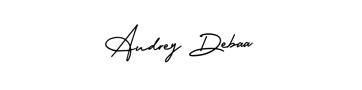 It looks lik you need a new signature style for name Audrey Debaa. Design unique handwritten (AmerikaSignatureDemo-Regular) signature with our free signature maker in just a few clicks. Audrey Debaa signature style 3 images and pictures png