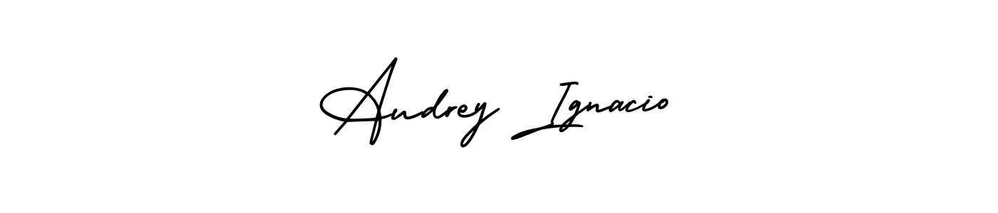 Make a beautiful signature design for name Audrey Ignacio. Use this online signature maker to create a handwritten signature for free. Audrey Ignacio signature style 3 images and pictures png