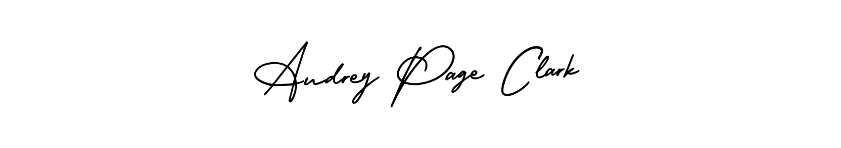 Make a beautiful signature design for name Audrey Page Clark. Use this online signature maker to create a handwritten signature for free. Audrey Page Clark signature style 3 images and pictures png