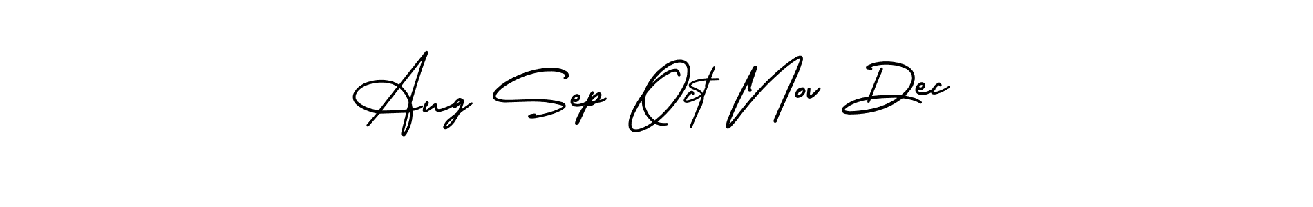 Also we have Aug Sep Oct Nov Dec name is the best signature style. Create professional handwritten signature collection using AmerikaSignatureDemo-Regular autograph style. Aug Sep Oct Nov Dec signature style 3 images and pictures png