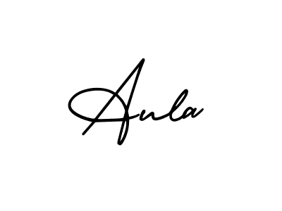 Make a beautiful signature design for name Aula. With this signature (AmerikaSignatureDemo-Regular) style, you can create a handwritten signature for free. Aula signature style 3 images and pictures png