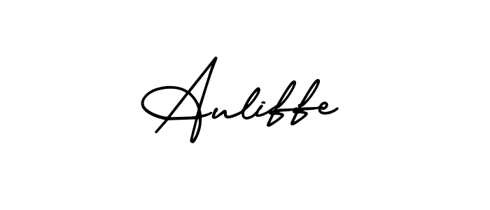 Auliffe stylish signature style. Best Handwritten Sign (AmerikaSignatureDemo-Regular) for my name. Handwritten Signature Collection Ideas for my name Auliffe. Auliffe signature style 3 images and pictures png