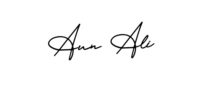 Also we have Aun Ali name is the best signature style. Create professional handwritten signature collection using AmerikaSignatureDemo-Regular autograph style. Aun Ali signature style 3 images and pictures png