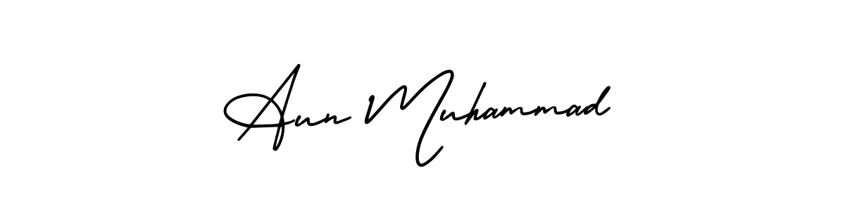 Make a beautiful signature design for name Aun Muhammad. Use this online signature maker to create a handwritten signature for free. Aun Muhammad signature style 3 images and pictures png
